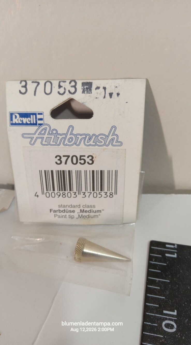 Revell Airbrush 37053 Standard Class Paint Tip Nozzle Medium Metal NEW